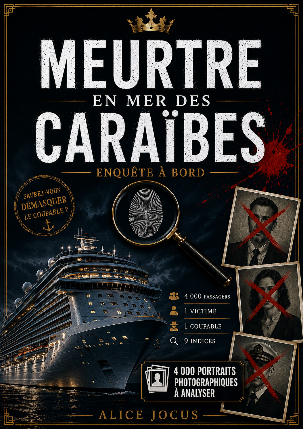 Couverture Meurtre en mer des Caraïbes